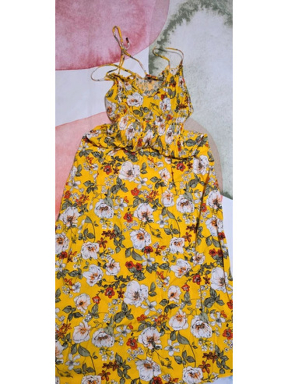 Favlux Yellow Floral Maxi Dress Size M